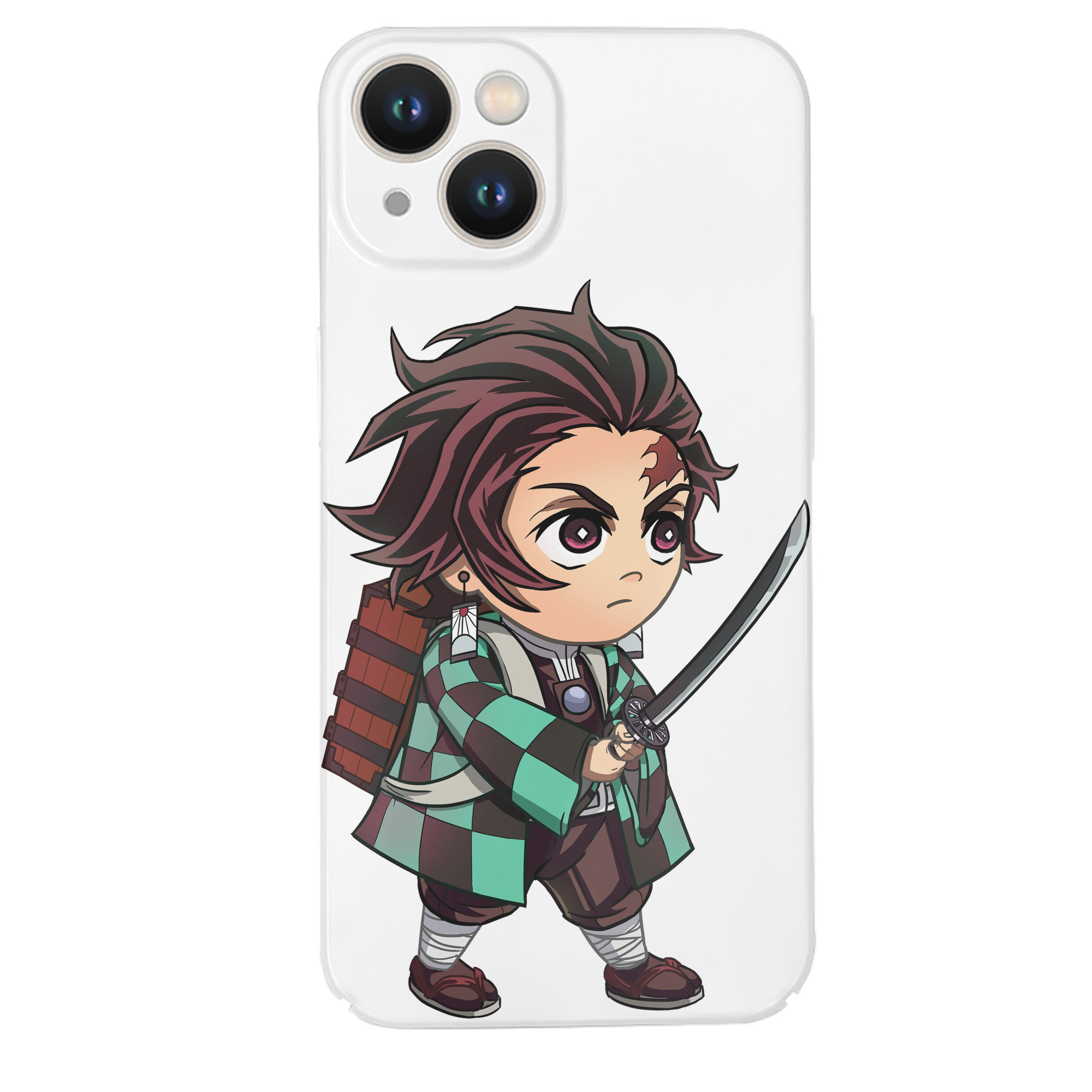 （画像用） 鬼滅の刃 竈門 炭治郎／かまど たんじろう Kamado Tanjirou 【iPhone 14シリーズ対応】ハードケース
